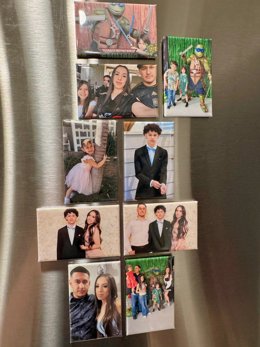 9 Fridge Photo Magnets